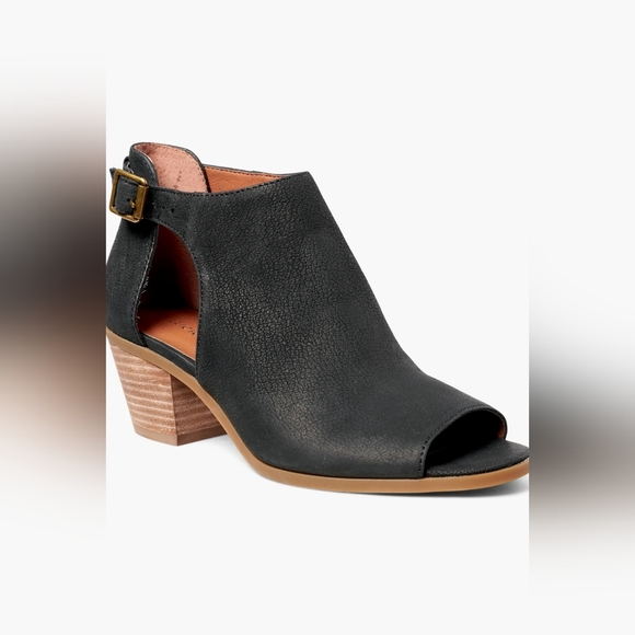 Lucky Brand Barimo Open Toe Leather Bootie, Size 7.5M - Picture 1 of 7